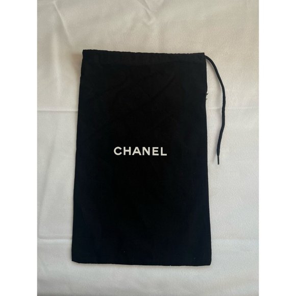 Chanel Dust Bag Storage Drawstring Black 12" x 7.6" - Picture 1 of 4